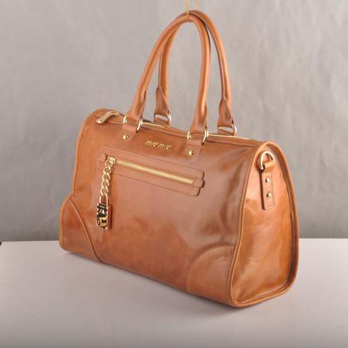 90303 Miu Miu Shiny Tote Borse in pelle di grano 90303